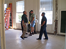 Andy examining Post Office progress